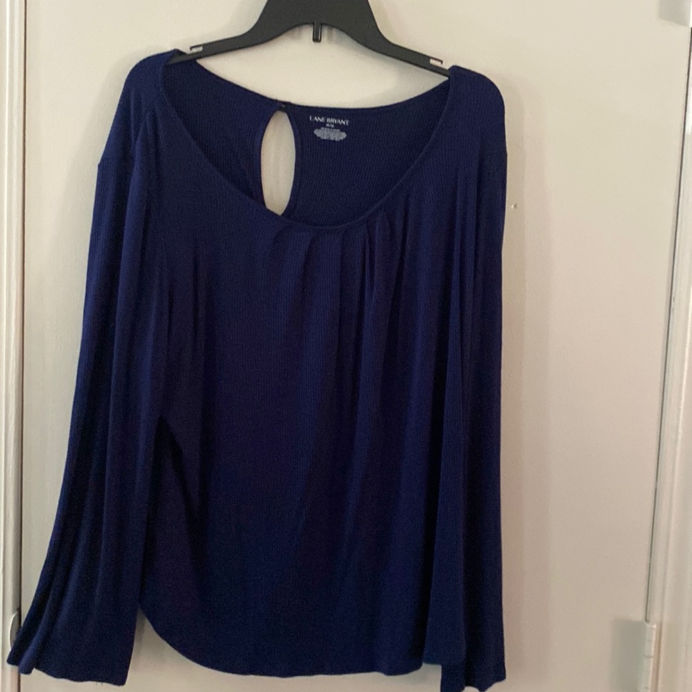 Blue Long-sleeve Lane Bryant Top